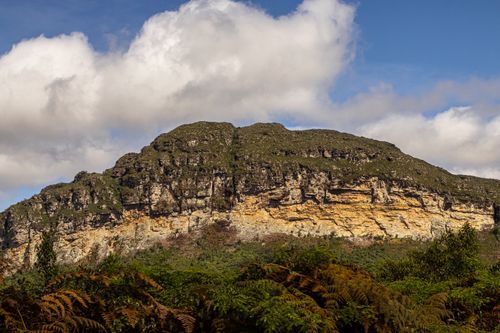Free Beautiful mountain view in Ibicoara, Bahia under a bright blue sky. Stock Photo