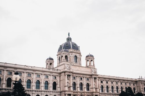 Free Stunning view of the Natural History Museum in Vienna with its iconic architecture. Stock Photo