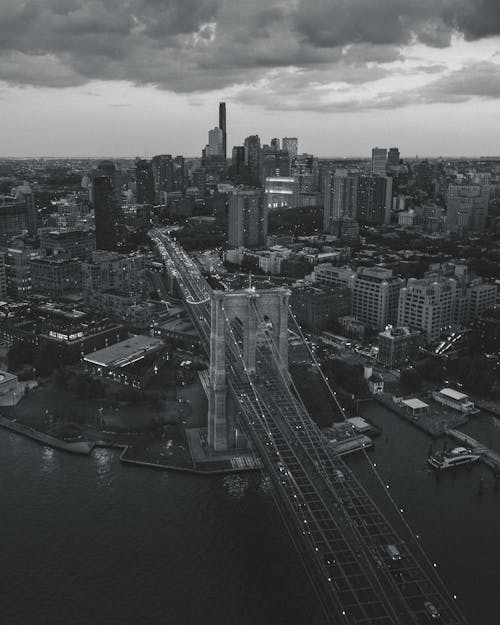 bakış açısı, bina, Brooklyn Köprüsü içeren Ücretsiz stok fotoğraf