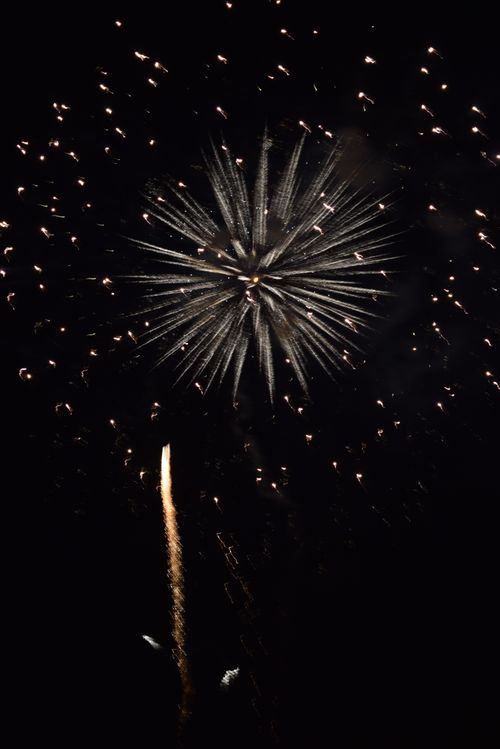 Free Vibrant firework display lighting up the night sky in Amakusa, Japan. Stock Photo