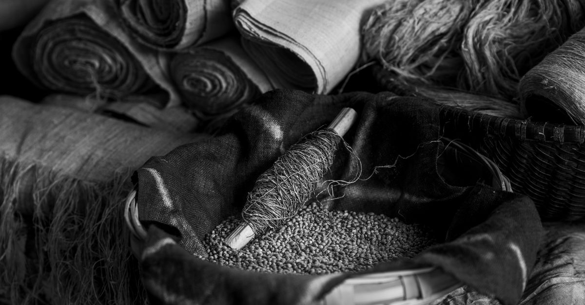 Textiles and String in Black and White · Free Stock Photo