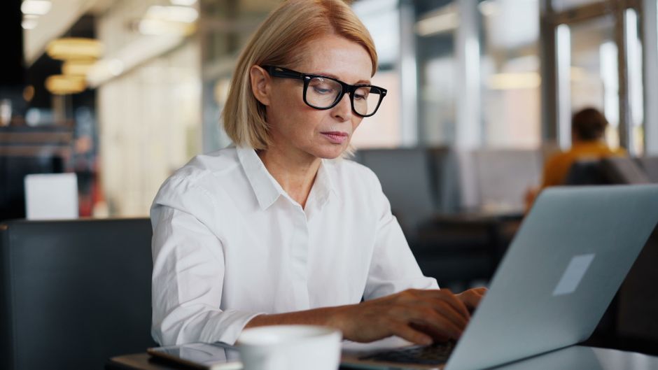 person email laptop office professional