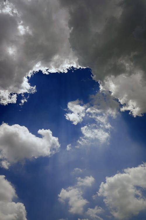 Foto d'estoc gratuïta de bell cel, cel blau, clouds_formation