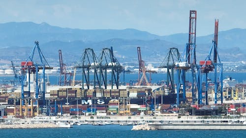 Fotos de stock gratuitas de cerca del mar, grúa, grúas de puerto