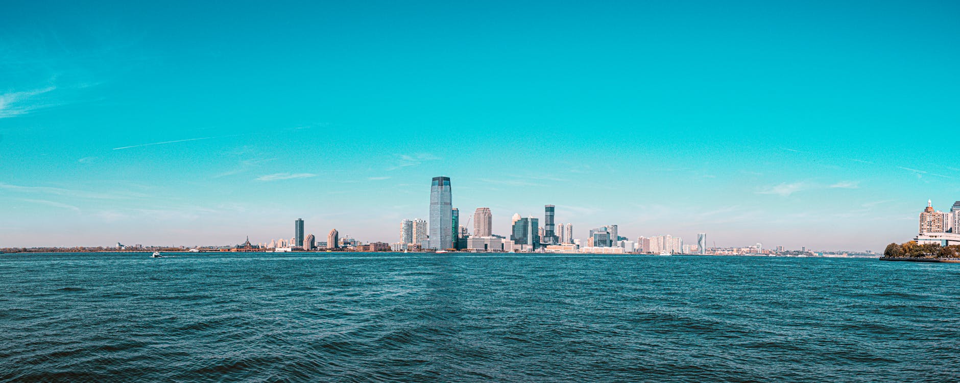 Skycrapers near body of water