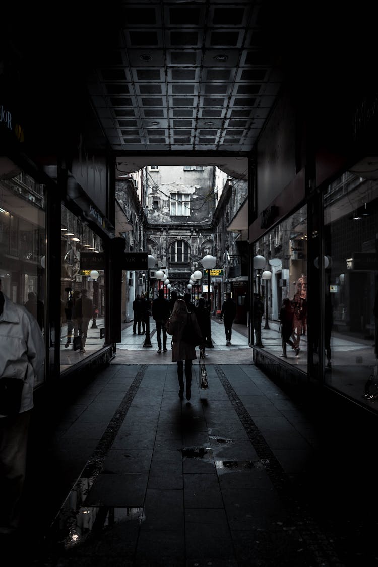 Person Walking On Pathway