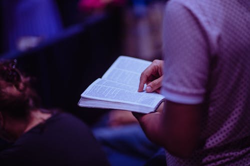 Free Selective Focus Photo of Person Holding Book Stock Photo