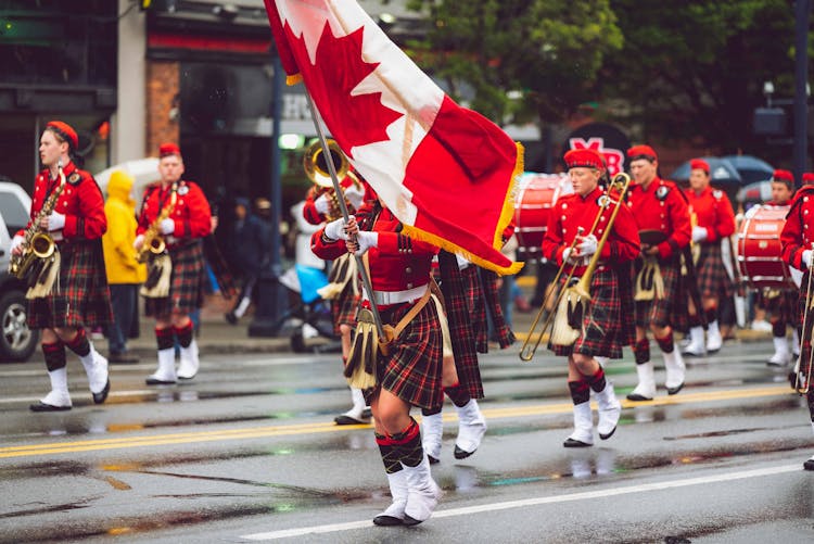 Musical Band Performing On Street