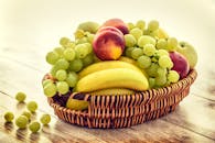 Several Fruits in Brown Wicker Basket