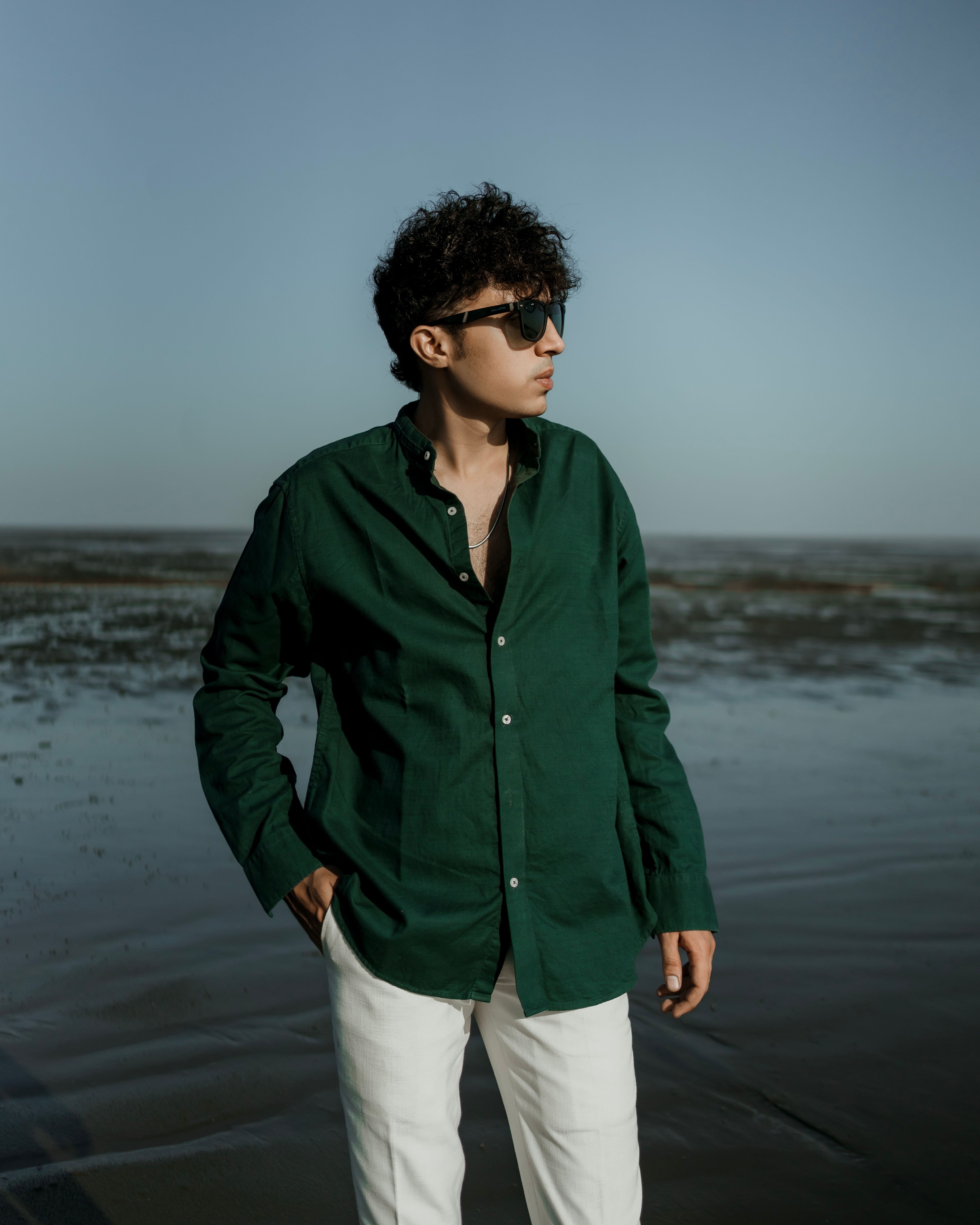 green dress shirt blue pants Olive Green Cotton Twill 5-Pocket Pants 31 US (41 EU) / 36 main image 0