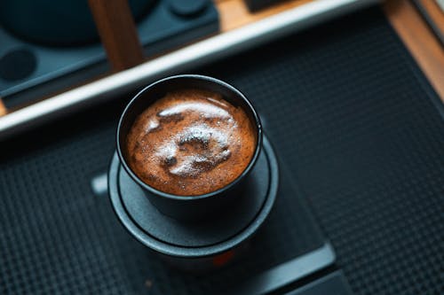 คลังภาพถ่ายฟรี ของ กาแฟ, ของบนโต๊ะอาหาร, คาปูชิโน่