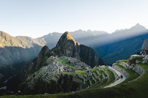 Mountains and lake