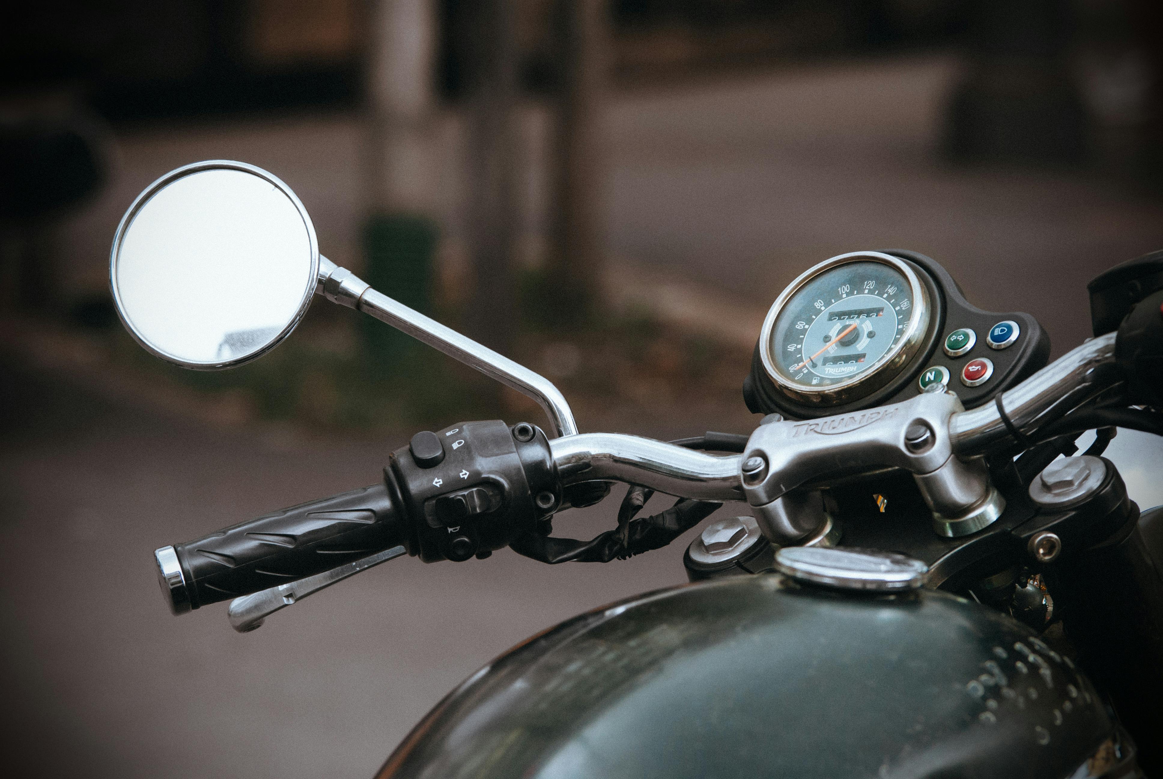Free stock photo of dashboard, mirror, motorbike