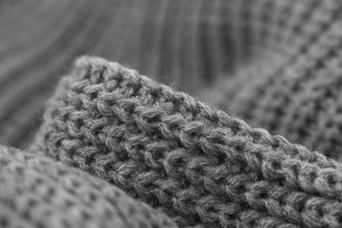 Free Gray Knitted Cloth Stock Photo