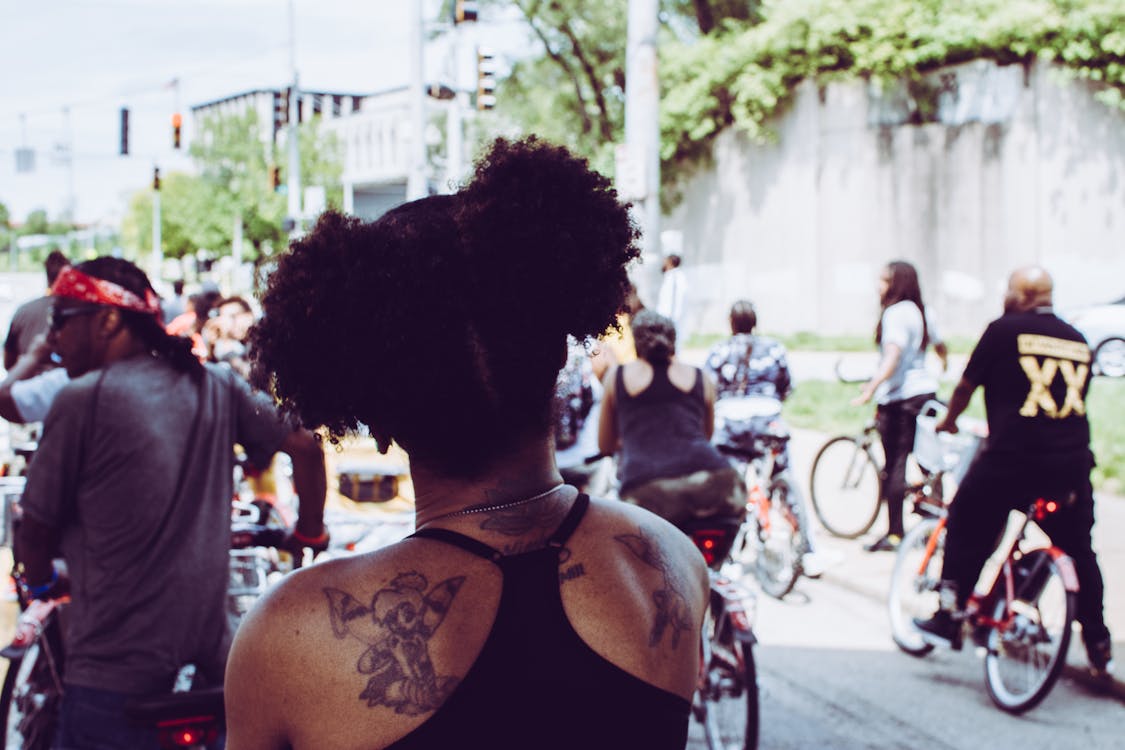 People Cycling on Street