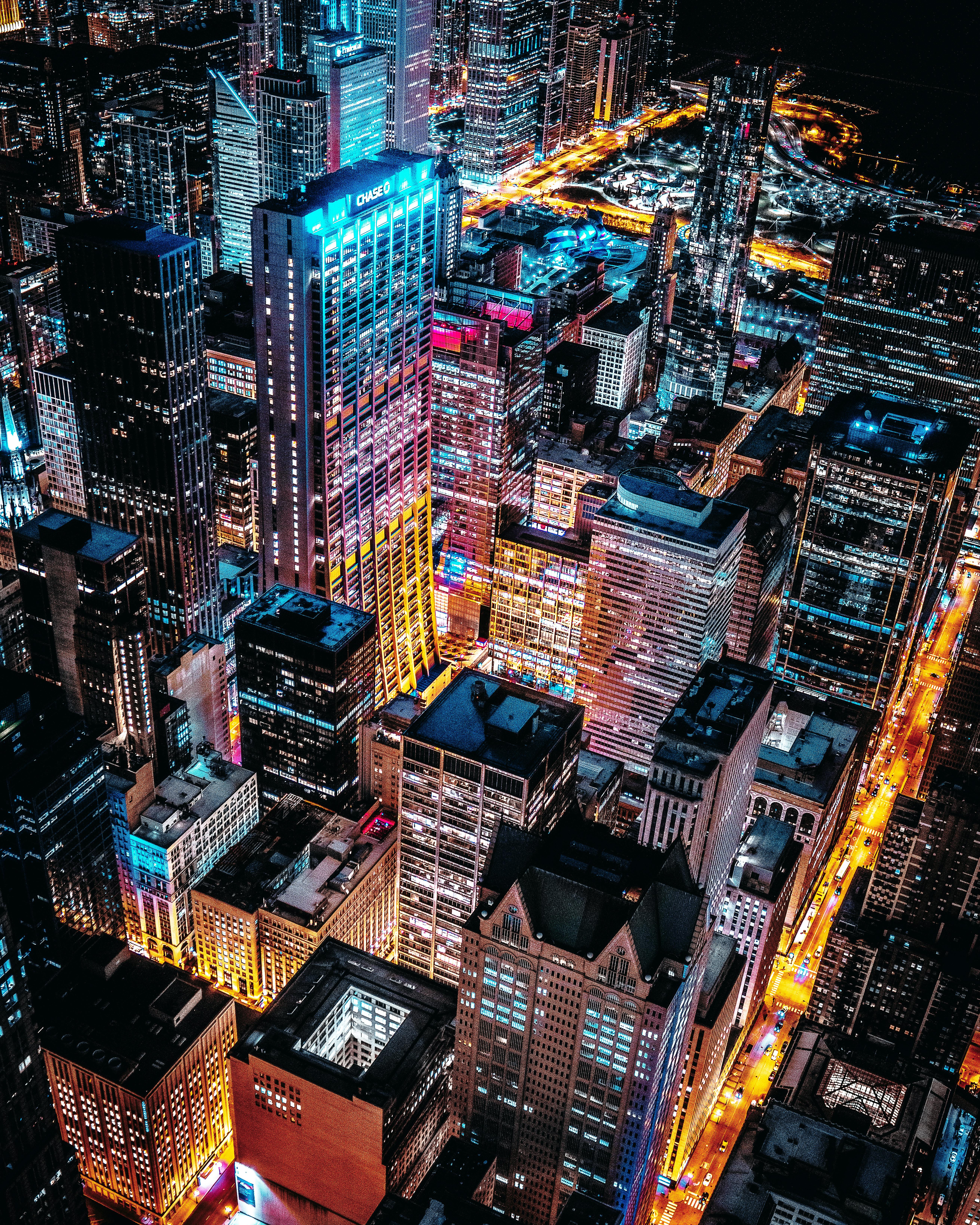 City, aesthetic, color, skyline, skyscrapers, HD phone wallpaper | Peakpx