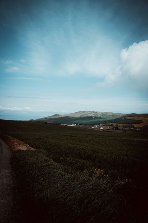 Free Explore the serene landscapes of Escalles, France with lush fields and rolling hills. Stock Photo