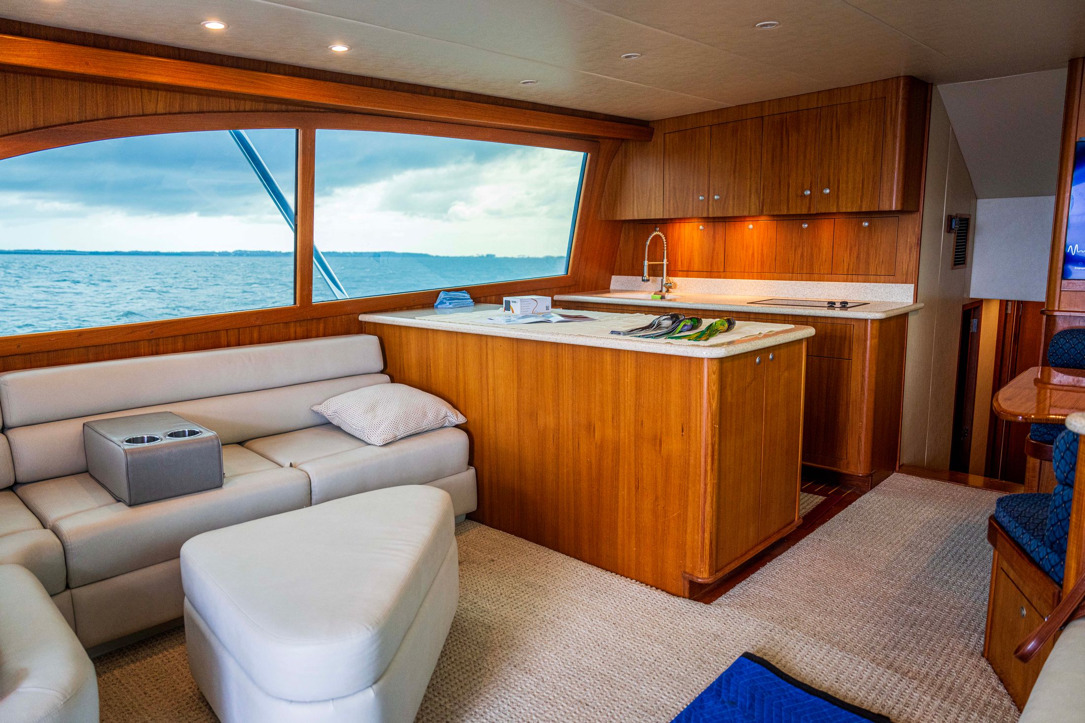 Luxury yacht interior