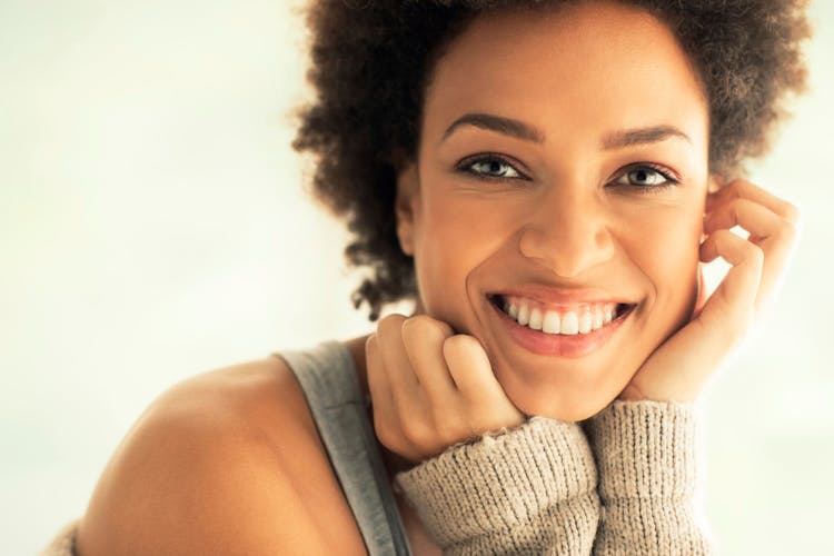 Portrait Photo Of Woman Smiling