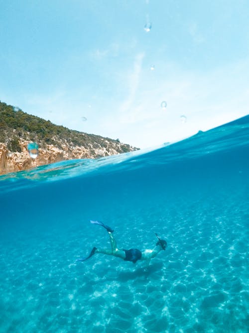 Δωρεάν στοκ φωτογραφιών με outdoorchallenge, snorkeling, άνδρας