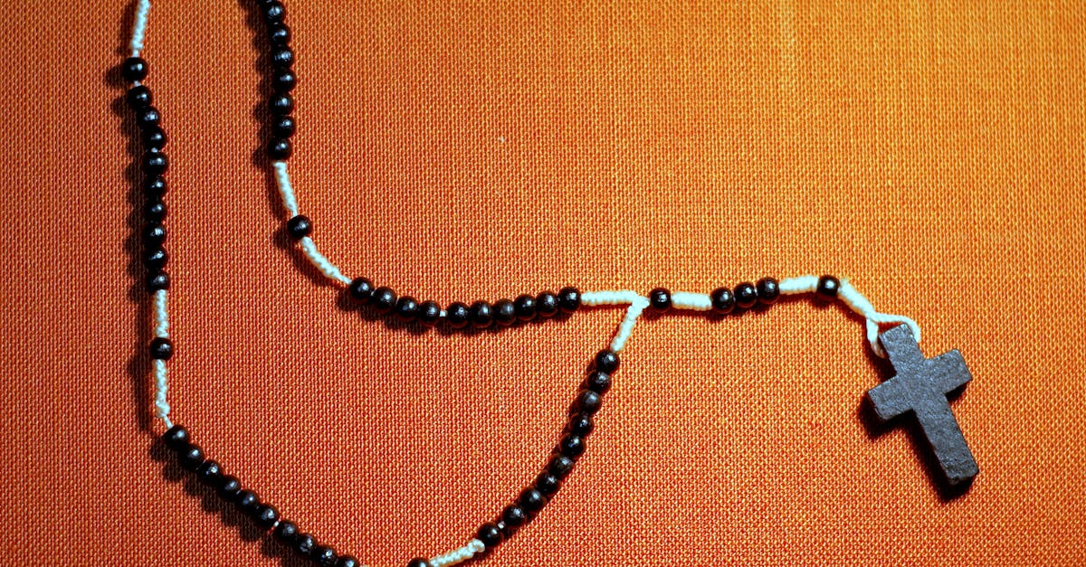 How to make a rosary with beads and cord