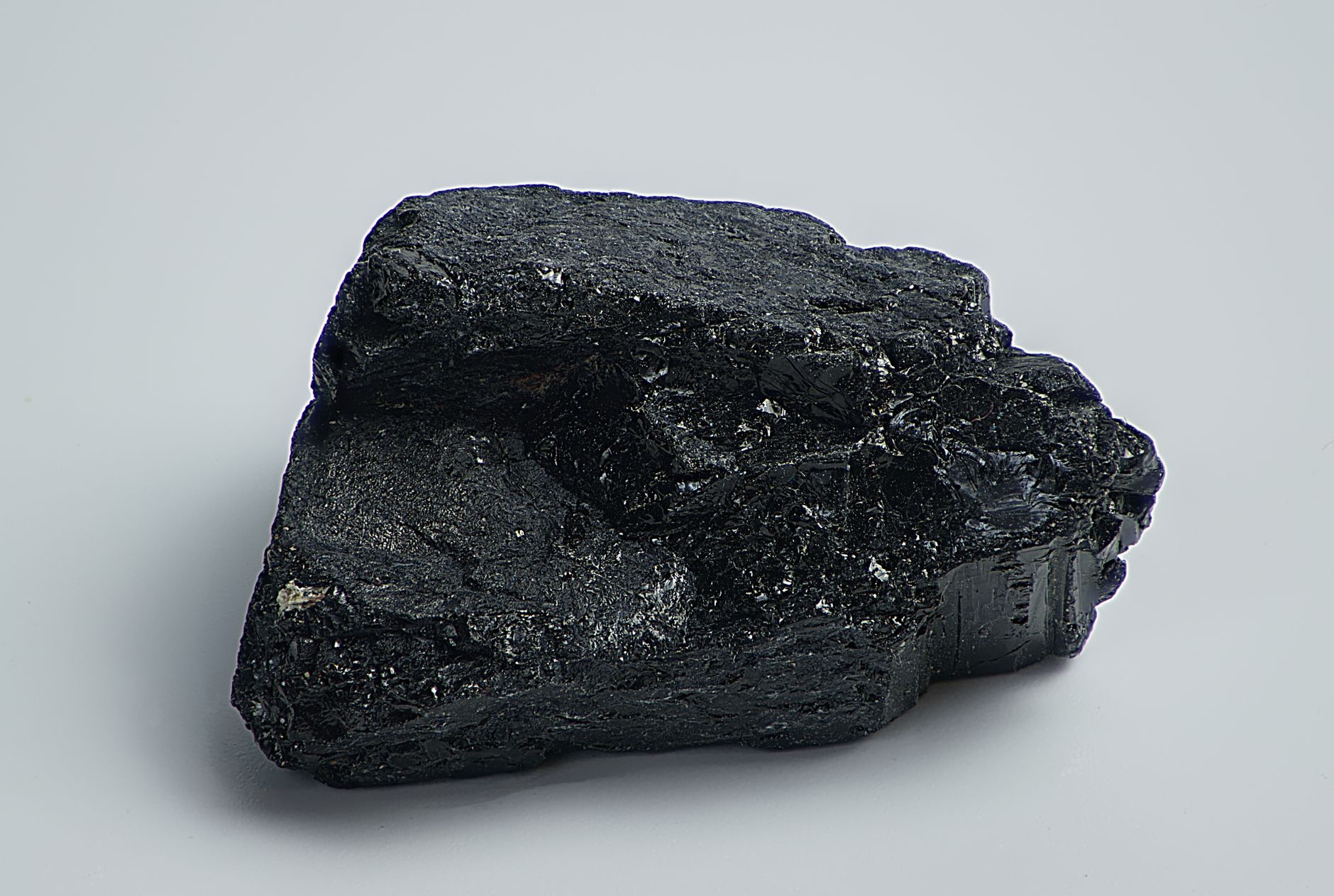 raw black tourmaline crystal stone for grounding and protection