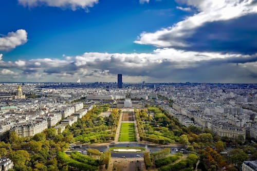 免费 巴黎城市景观 素材图片
