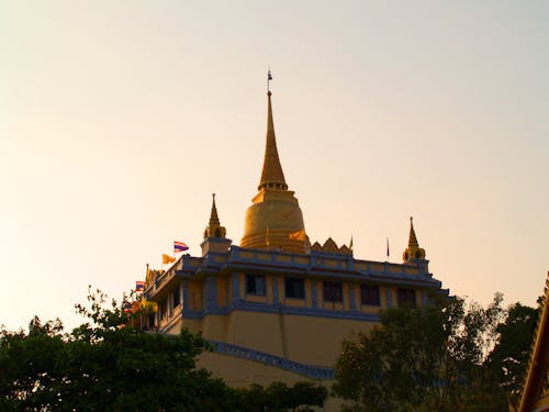 Yellow Temple during Golden Hour