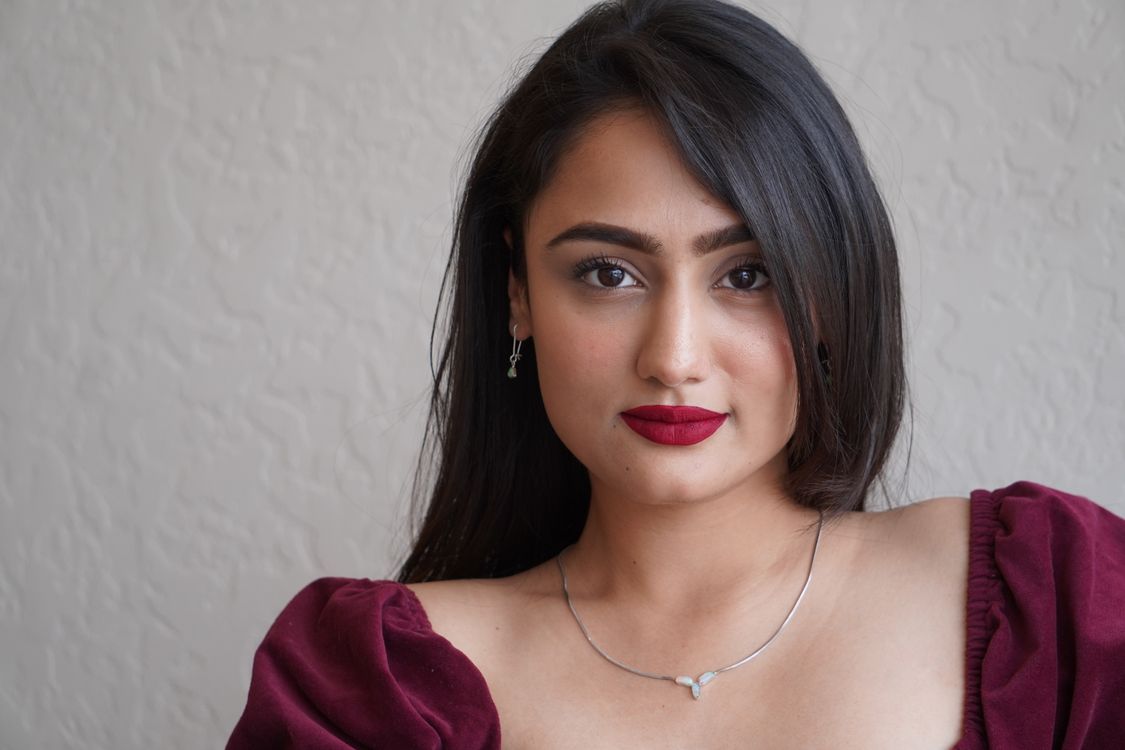Woman in Burgundy Dress and Necklace Free Stock Photo Woman in Burgundy Dress and Necklace Free Stock Photo