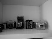 Gray and Black Land Cameras