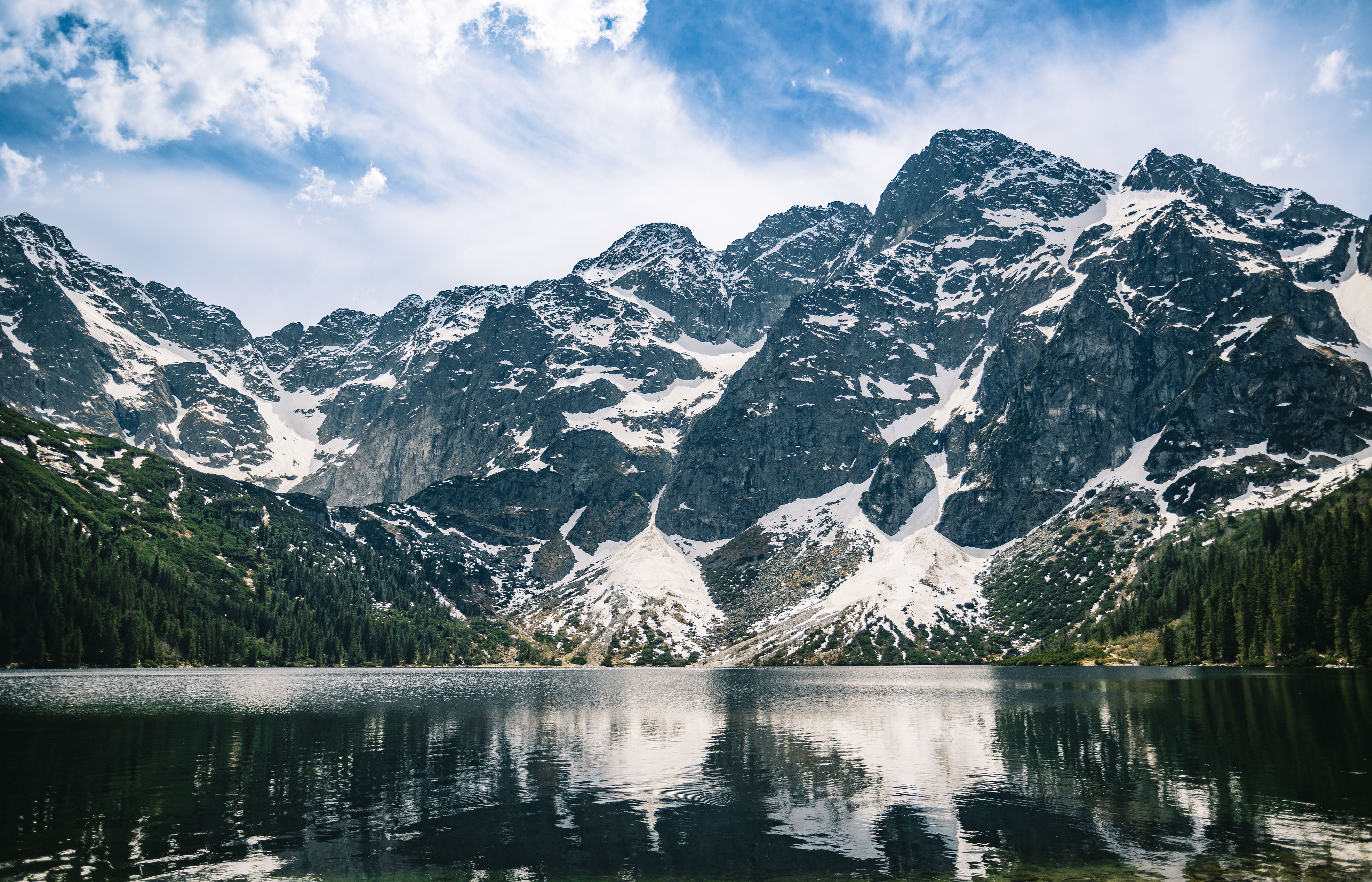Scenic View of Mountains and a Lake · Free Stock Photo