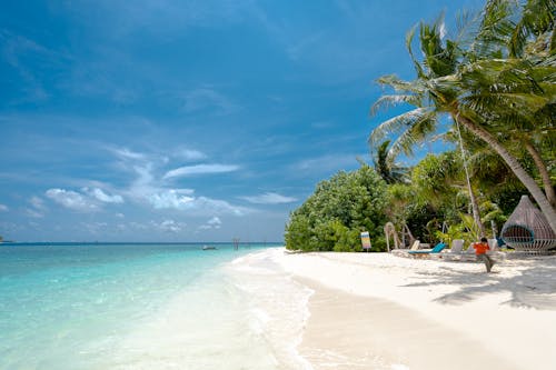 ada, beyaz kumlar, cennet içeren Ücretsiz stok fotoğraf