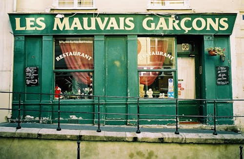 Free Les Mauvais Garcons Restaurant Stock Photo
