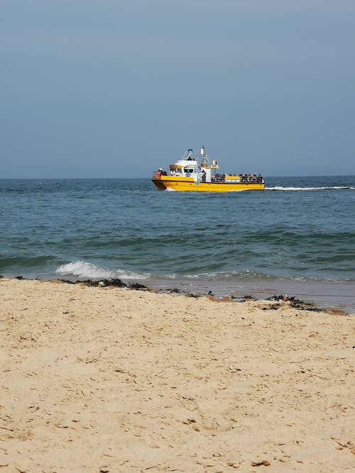 Ship Crashing Through Bay