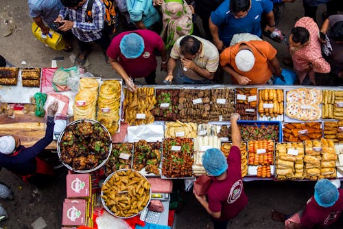 Delicious street food in Bangladesh