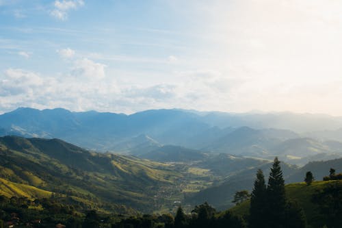 Aerial Photography Of Mountain Range