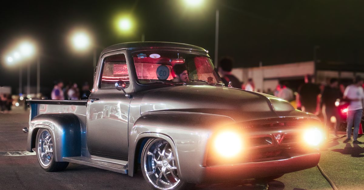 Ford Night The Ford F-Series at Night · Free Stock Photo
