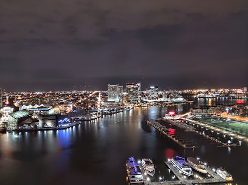 Základová fotografie zdarma na téma baltimore, město, noc