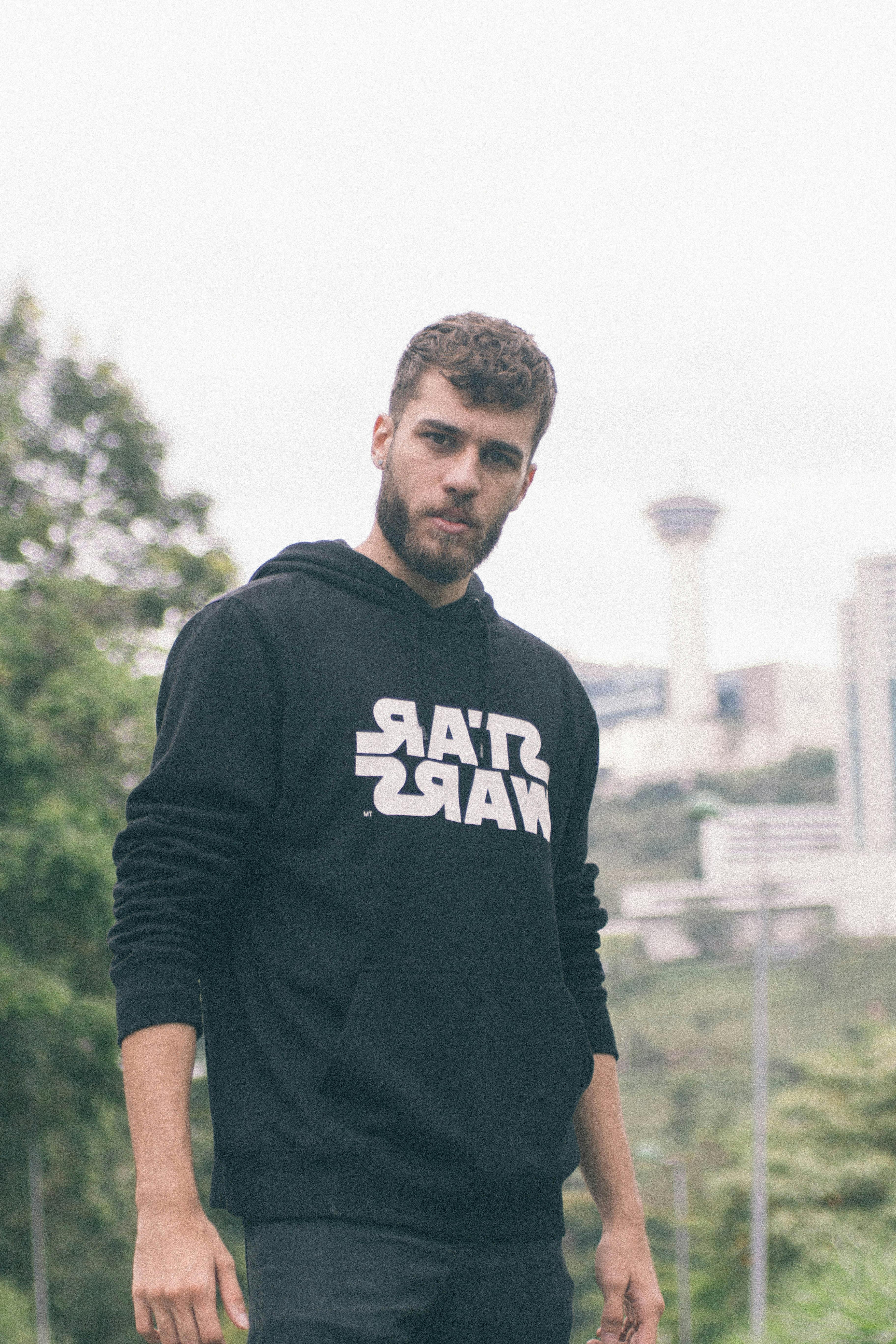 Black Star Wars Pull Up Hoodie · Free Stock Photo