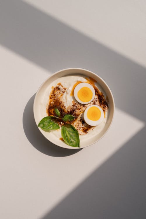 Δωρεάν στοκ φωτογραφιών με αυγά, γιαούρτι, ηλιακό φως
