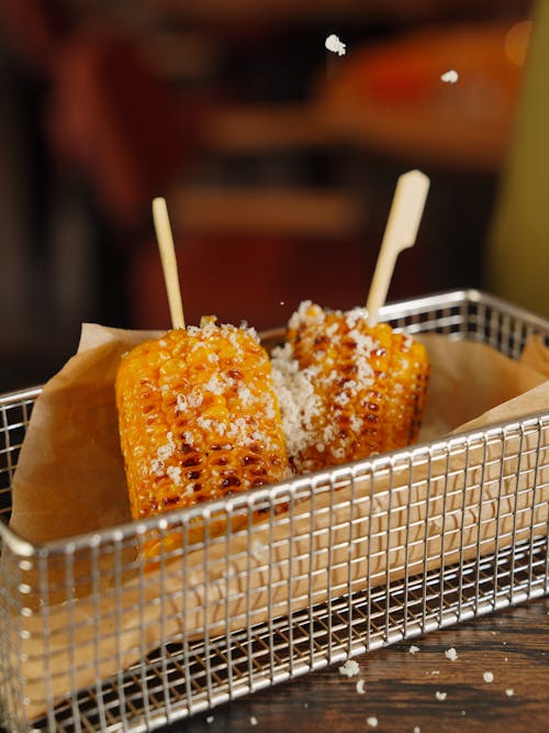 Corn Served in a Restaurant 