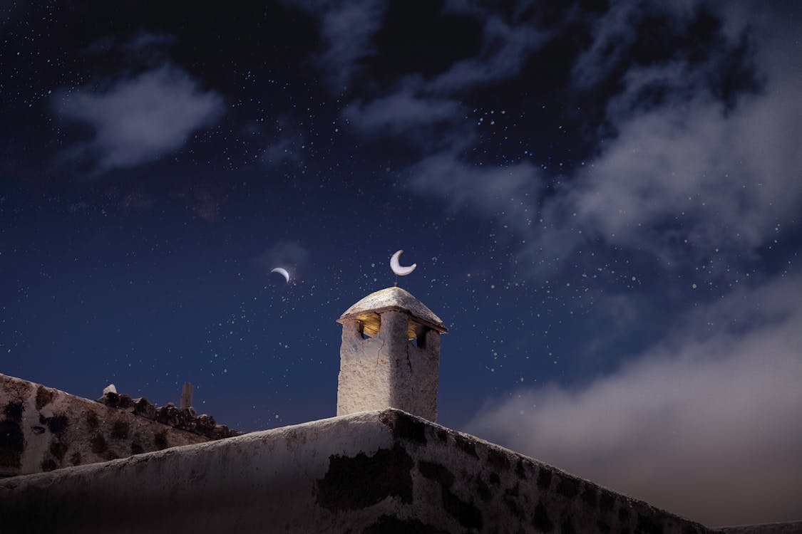 Chimney Under Starry Night