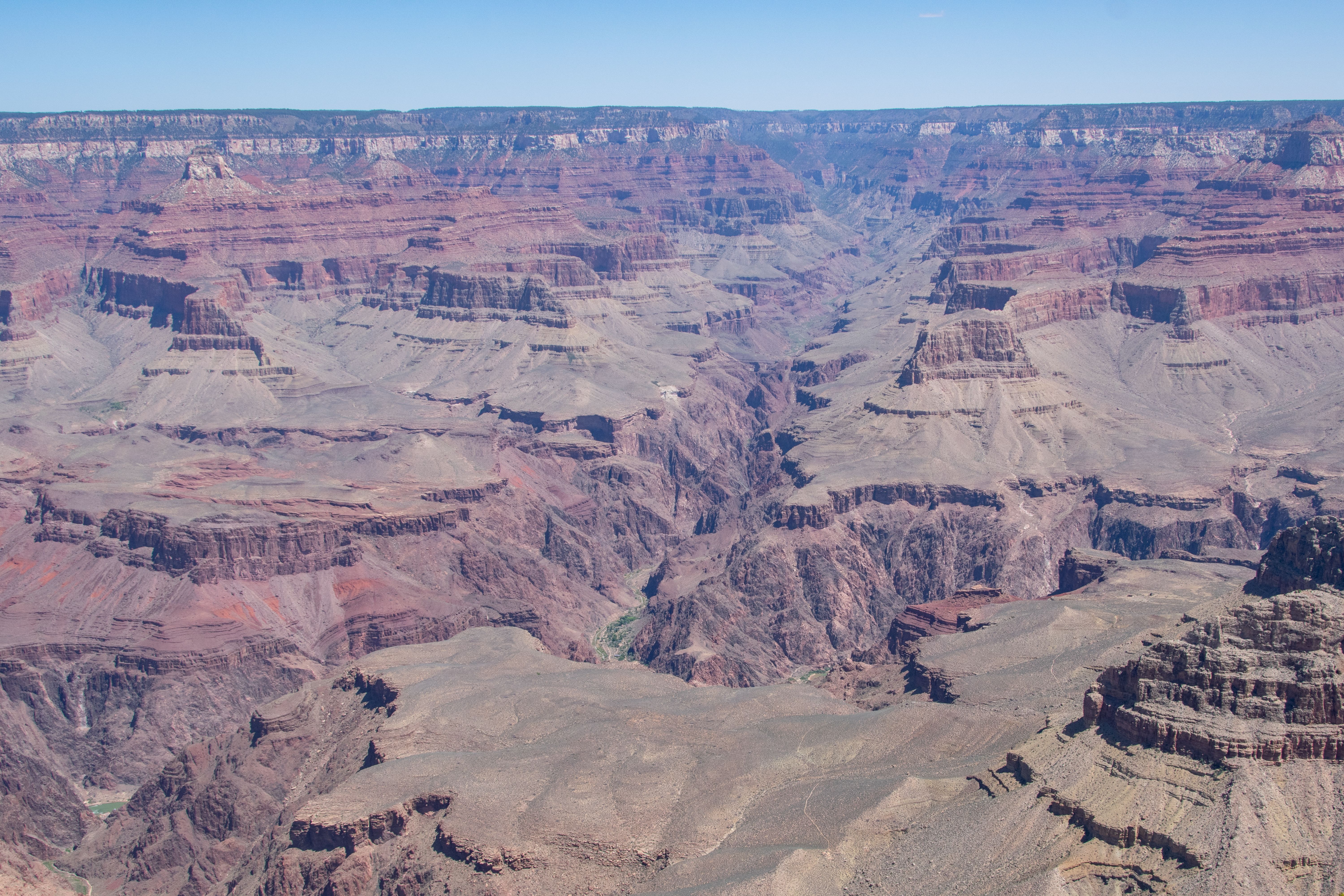 Unbeatable 25-minute Grand Canyon Dancer Helicopter Tour from Tusayan, Arizona Review Review 2026 - A breathtaking aerial view of the Grand Canyon showcasing its layered rock formations and vast landscape.