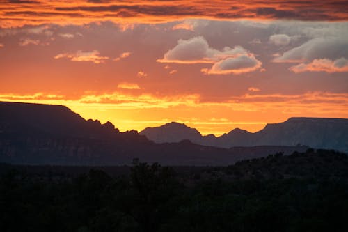 Cloudy Sunset from Cultural Park in Sedona