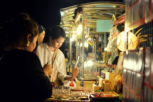 Foto profissional grátis de Bangkok, mercado noturno, Tailândia