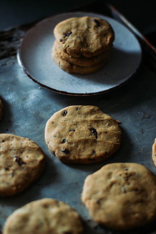 Free Plate of Cookies Stock Photo