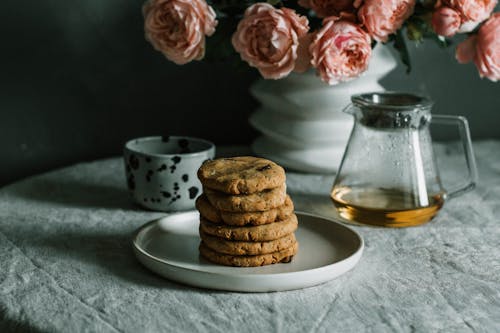 Free Baked Cookies  on Table Stock Photo