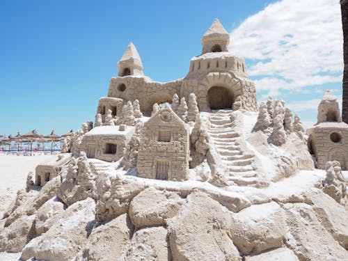 Free stock photo of sand castle Stock Photo