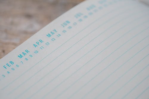 Free Blue-line Notebook Stock Photo