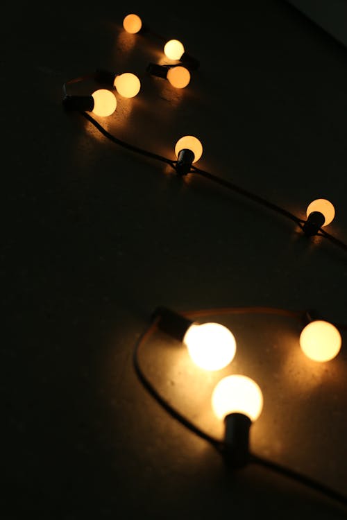 Free Black String Light Stock Photo